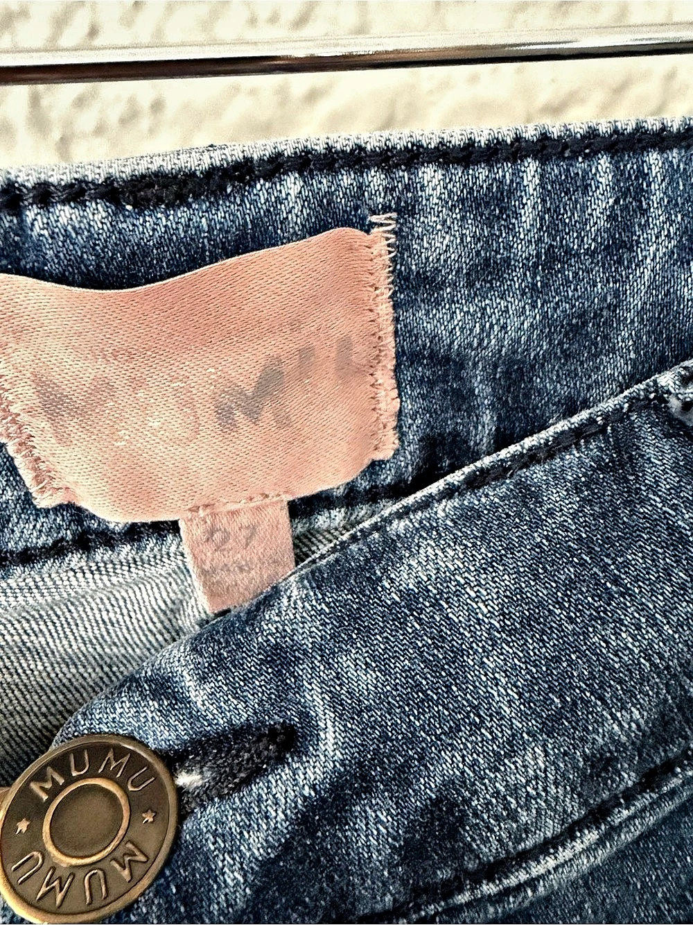 Mumu medium wash Wide Leg Jeans in Blue size 27 - Picture 3 of 4